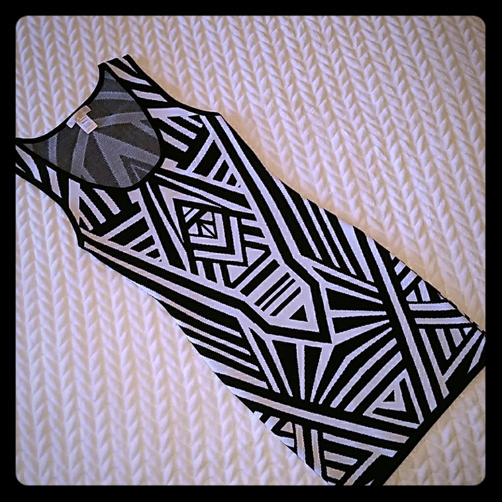 Jealous Tomato black and white bodycon dress
